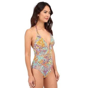 Lauren Ralph Lauren Paisley One Piece Swimsuit Size 10